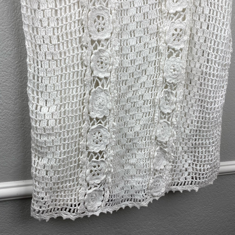 Anthropologie Crochet Dress- White - Picture 9 of 10